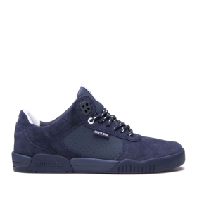 Supra Mens FULTON Low Top Shoes Navy/navy | US-47676